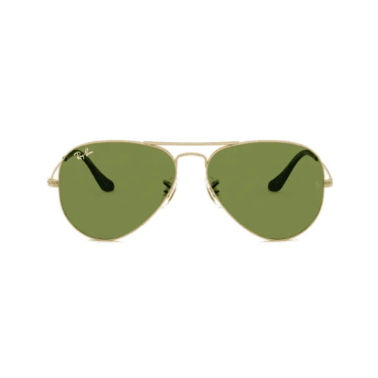 Ray Ban RB3025 Aviator Gold/ Green